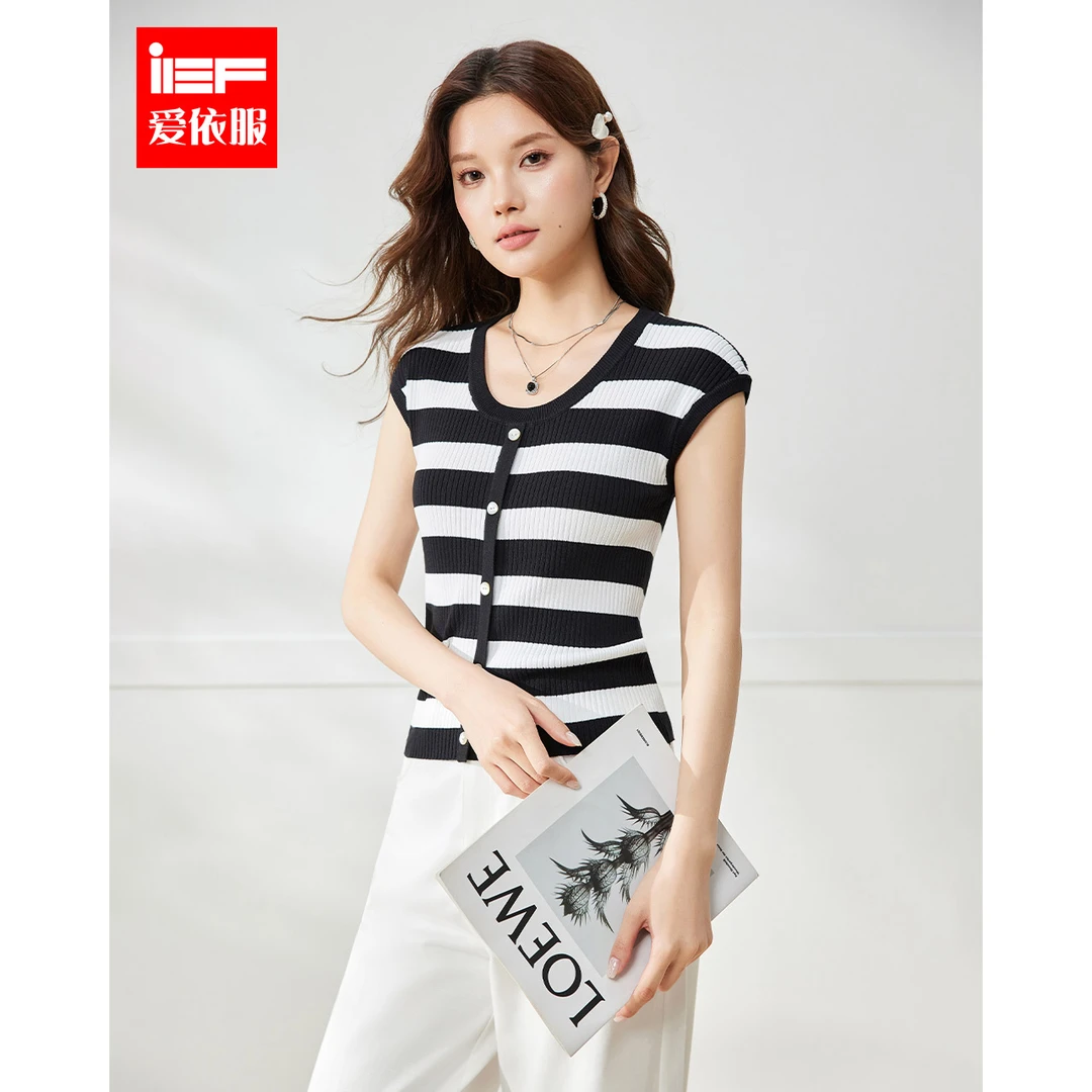 IEF/爱依服时尚套装2025夏季新款韩版文艺休闲通勤气质上下套裤