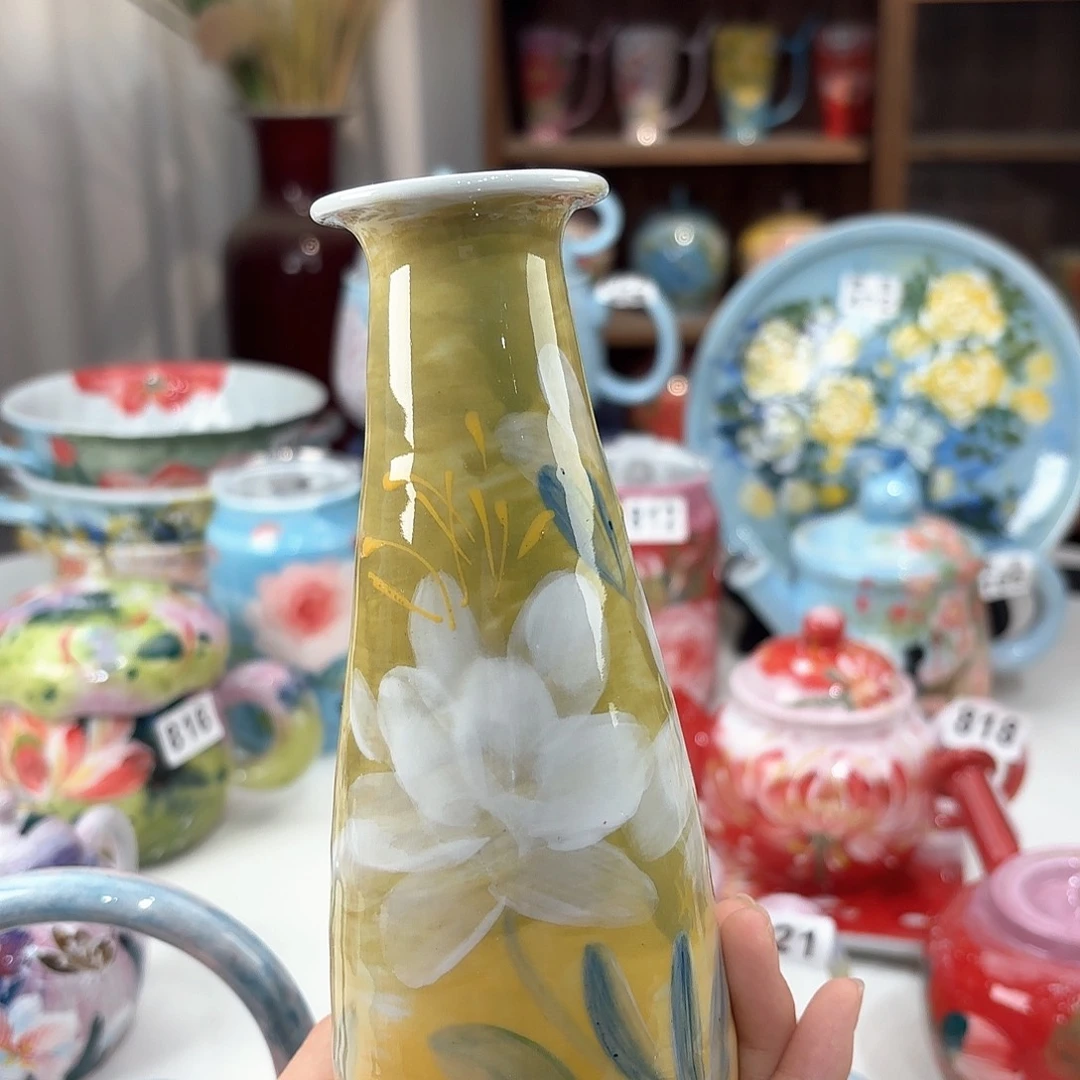 景德镇手绘高温釉下彩陶瓷茶具