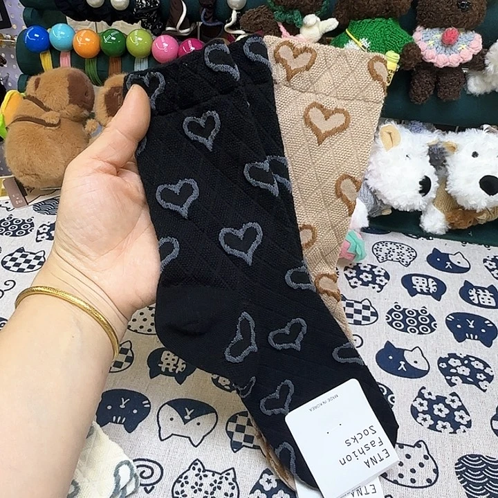 棉日单可爱潮袜2双