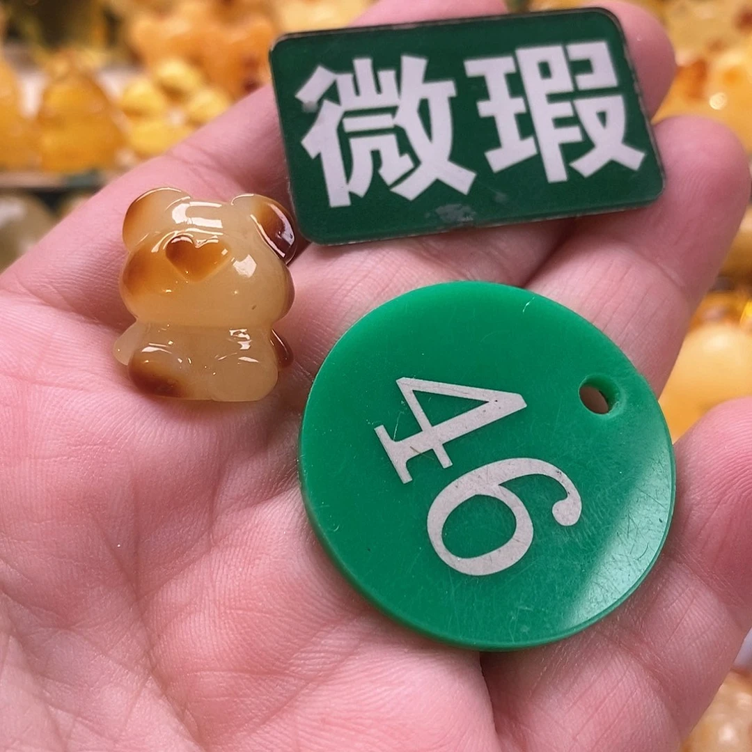 琥珀颈饰未镶嵌小***息裸石