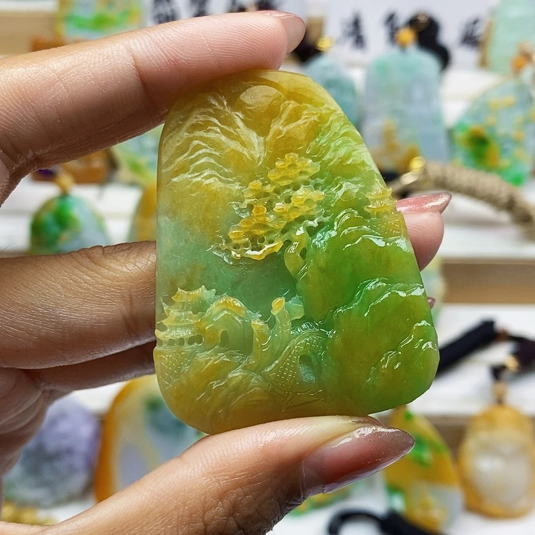 定制翡翠未镶嵌天然翡翠A货