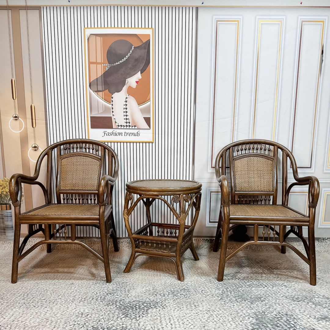 印尼真藤中式休闲椅子透气舒适优质大气久坐稳固坐感精选加固结实