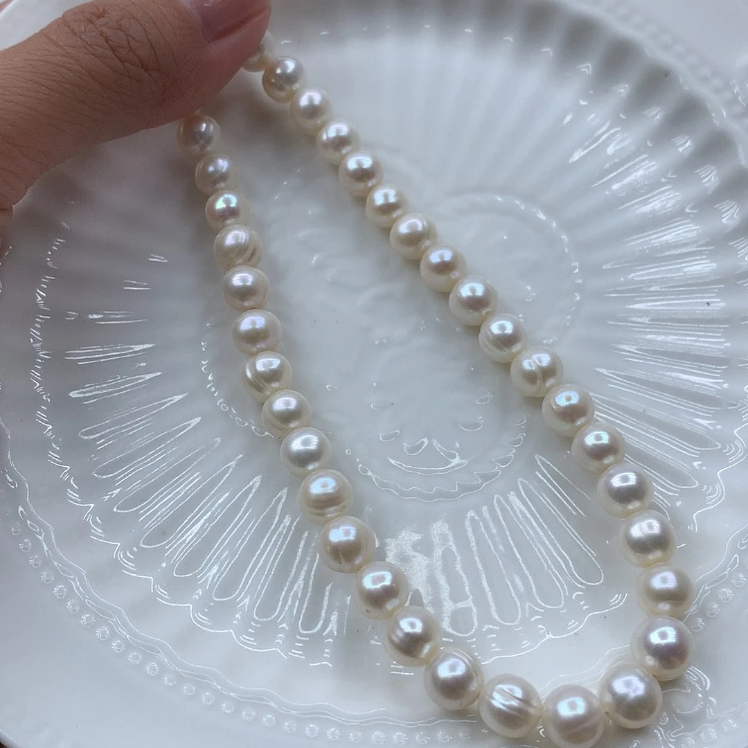 淡水珍珠7-8未镶嵌x11项链