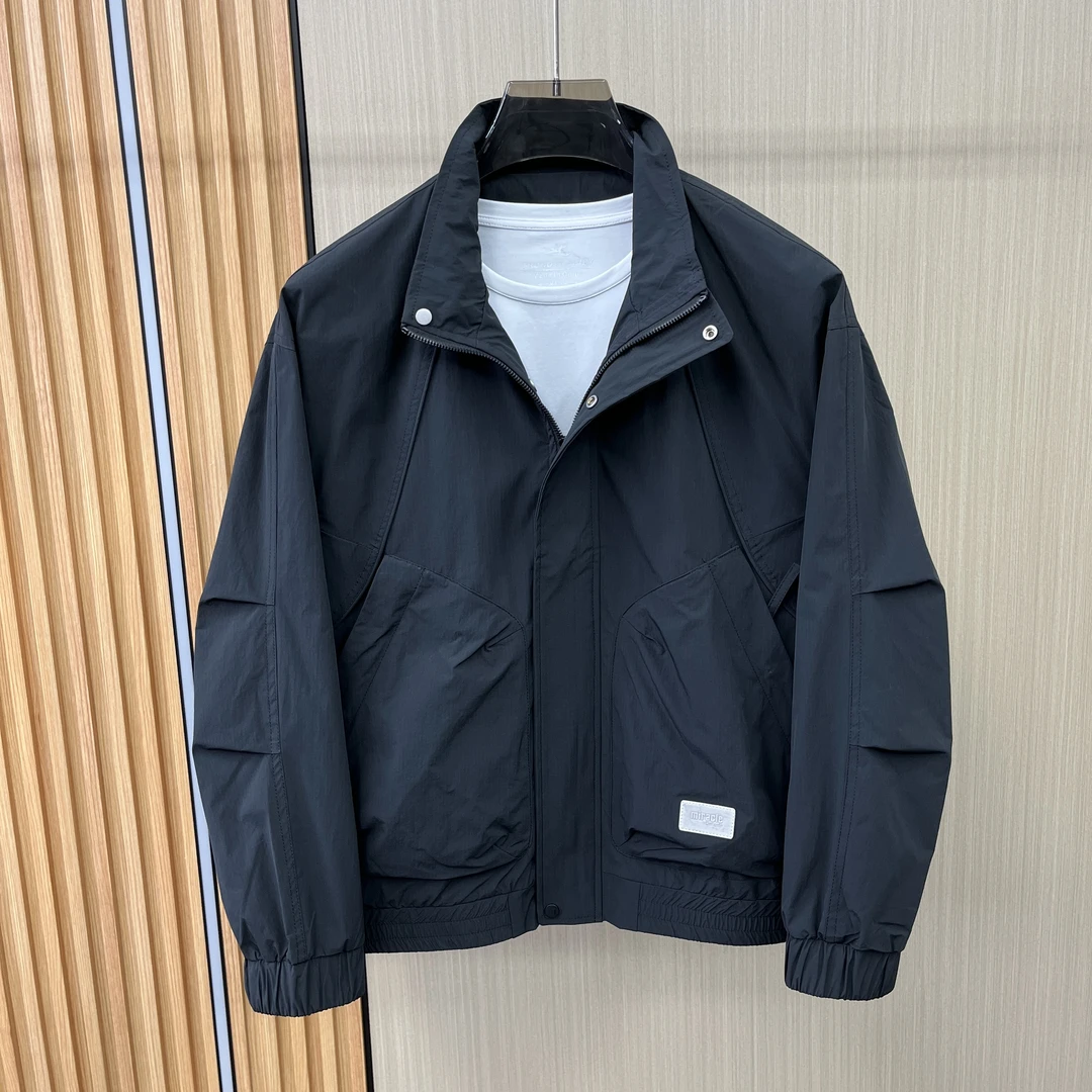 男士时尚潮牌夹克2025春季新款简约休闲帅气百搭男装高品质外套