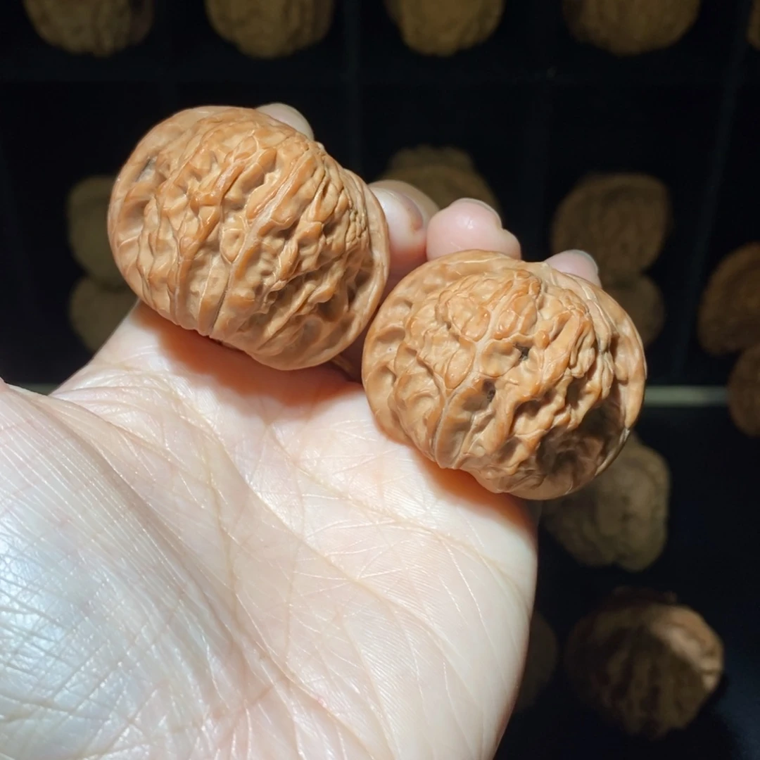 文玩核桃把件磨盘