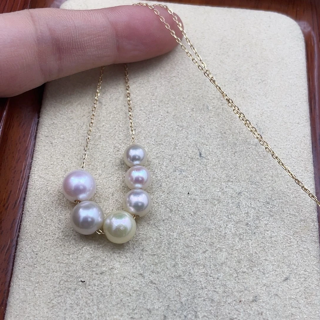 颈饰银S925镶嵌海水珍珠