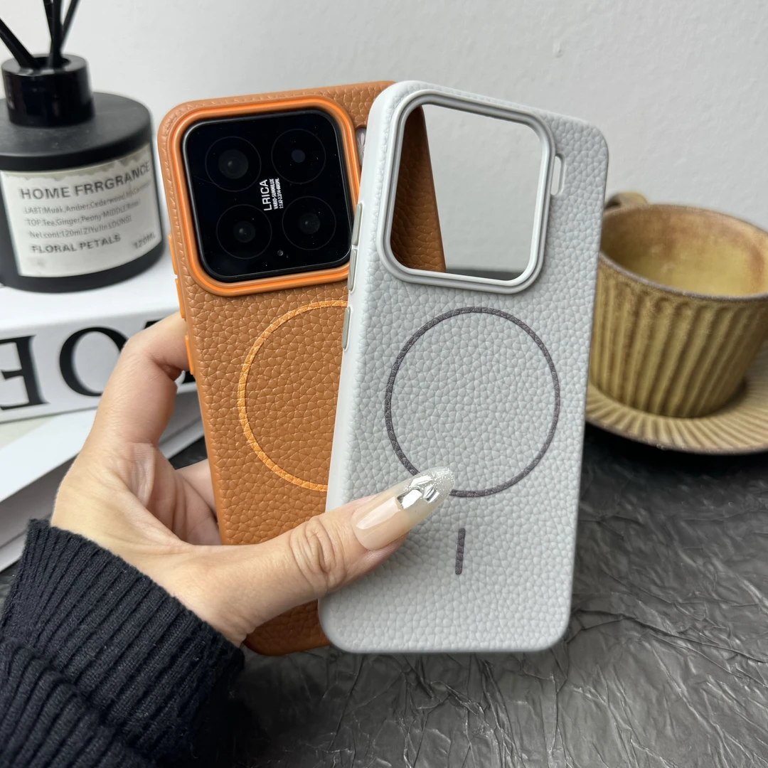 【优惠专属】荔枝纹16pro适用苹果15promax素皮14软壳13磨砂12pro11