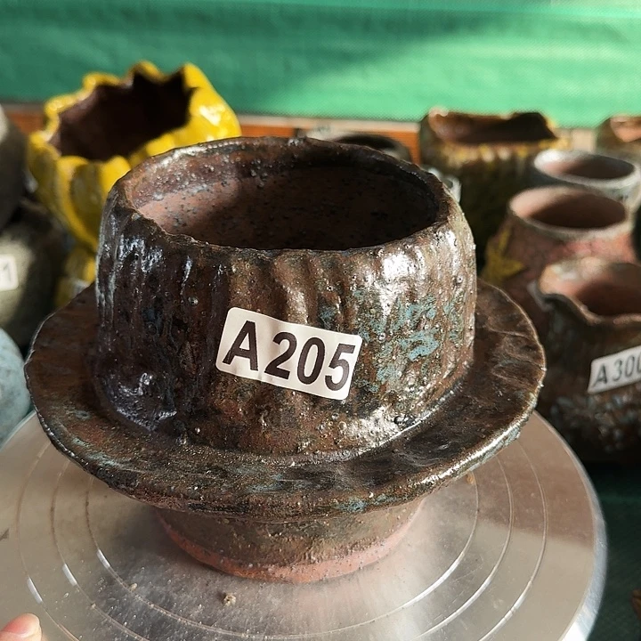 内口10高12粗陶手工