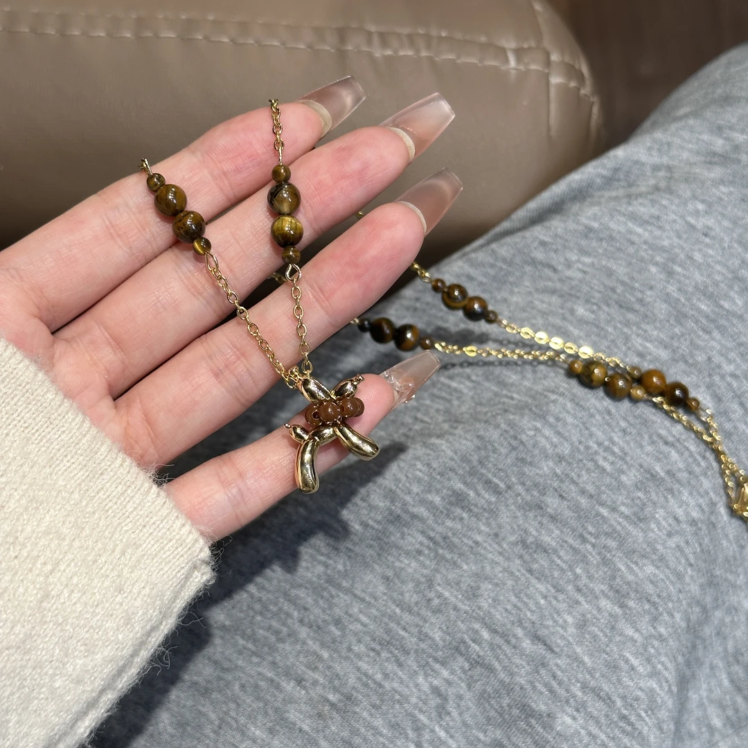 铜合金合成锆石项链 CC10363  高定系列 项链 47+7CM