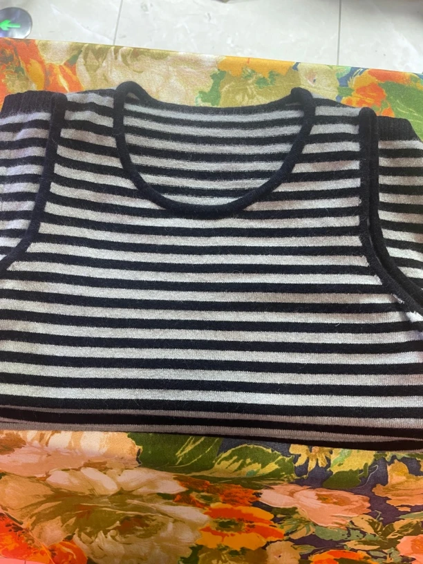 夏季条纹针织背心圆领无袖百搭显瘦休闲吊带内搭上衣