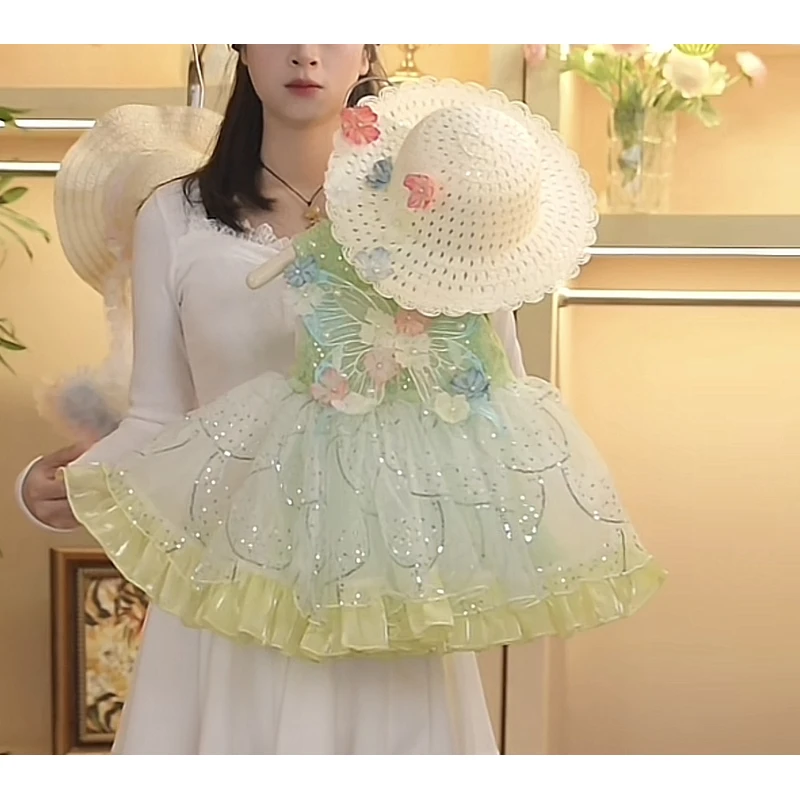 瑞果麻麻 【绿野仙踪】女童连衣裙夏季女宝时尚礼服公主裙 25103