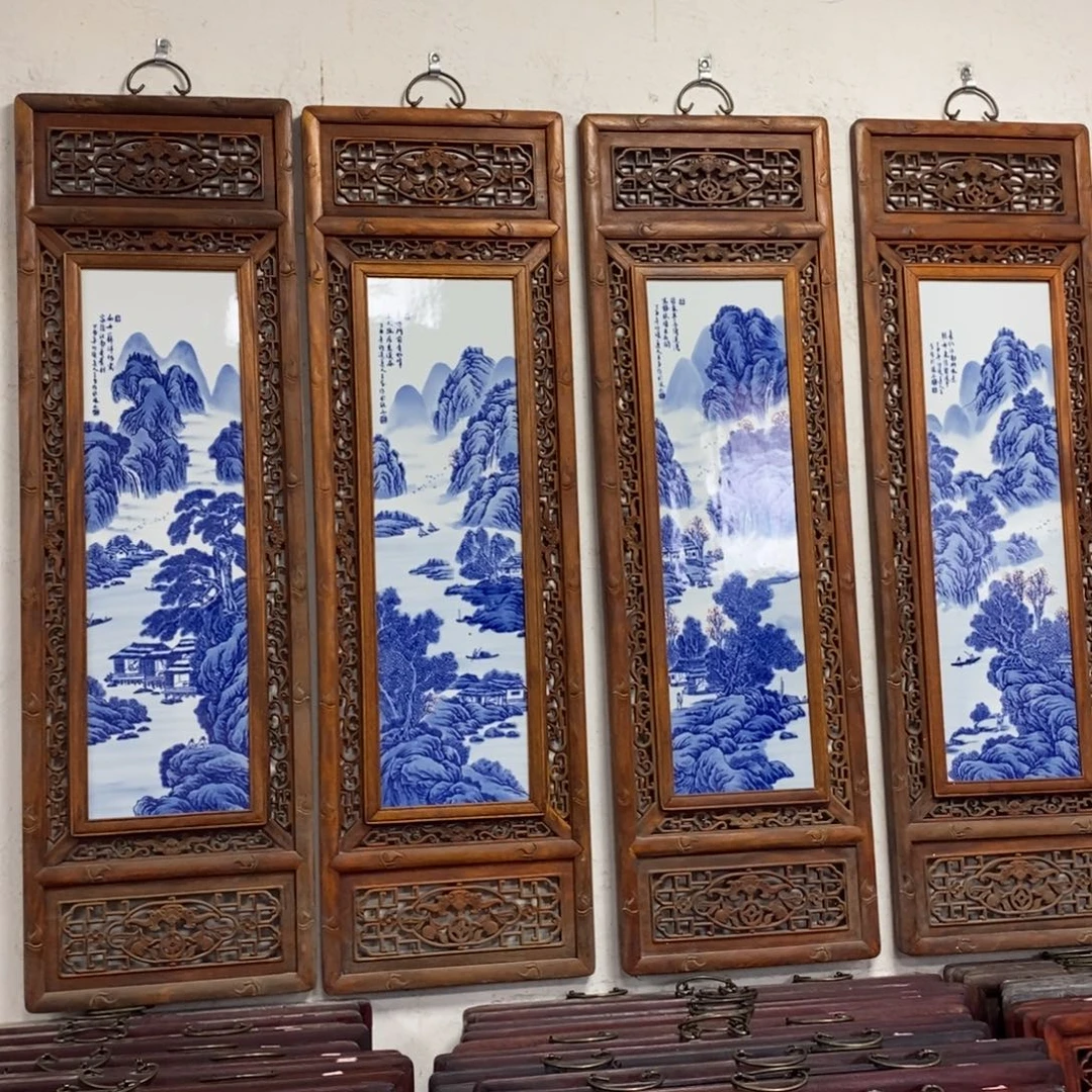 瓷1.2*36*4景德镇瓷板画柴窑烧制
