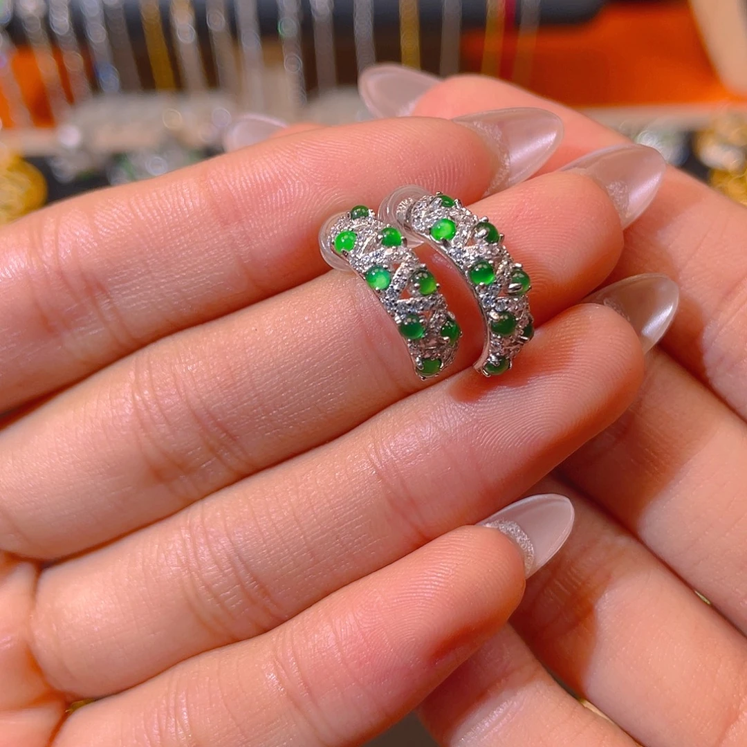 柒***、翡翠银S925镶嵌吊坠(不含链)