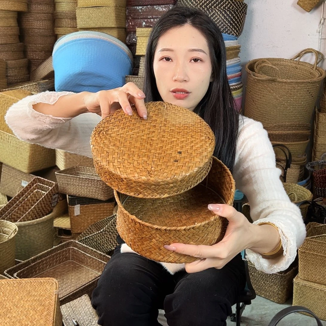 草编草编包/草编收纳盒微瑕疵