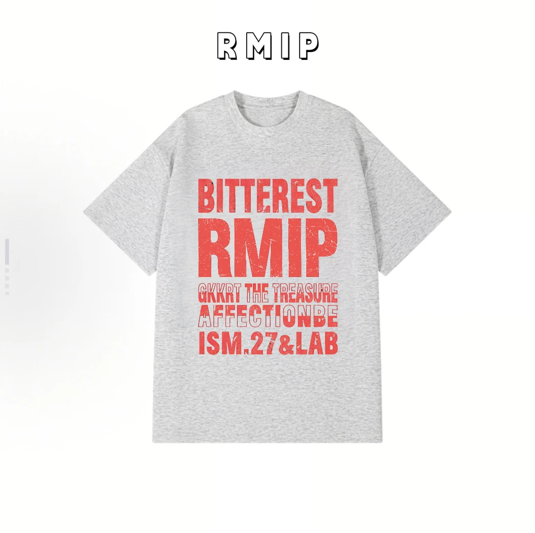 美式复古潮牌抽象涂鸦人物设计印花小众设计感嘻哈情T恤 男女同款