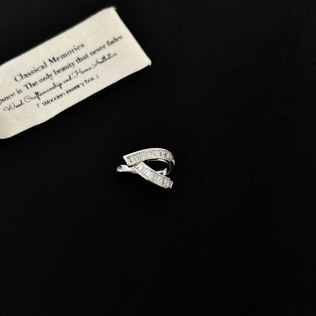 铜合金合成锆石耳饰 【幻彩排锆】耳骨夹1363