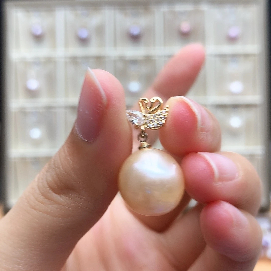 颈饰合金淡水珍珠