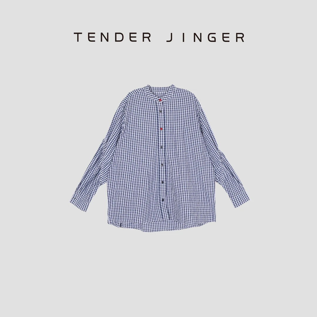 Tender Jinger纯棉经典格纹衬衫T53YGG30982