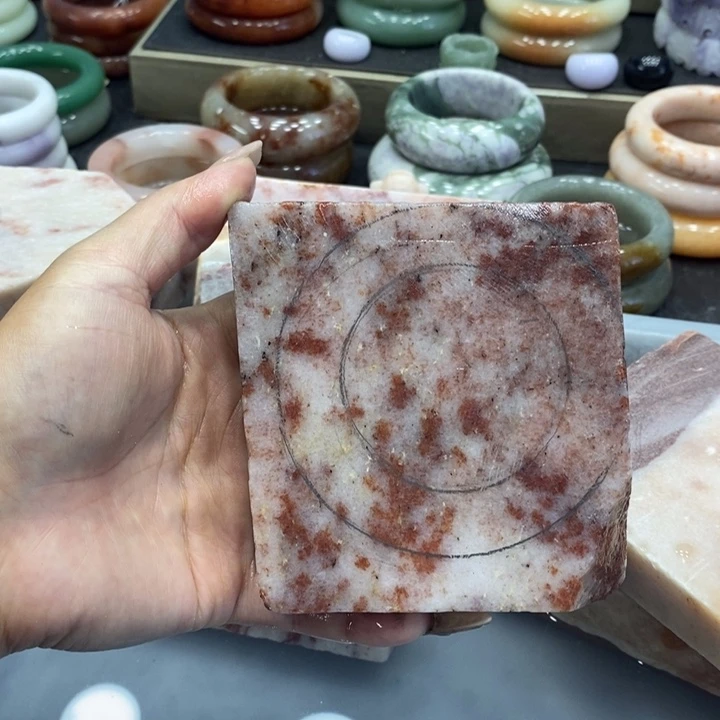 石英质玉手镯未镶嵌踏雪有色点色线定制无裂不退换