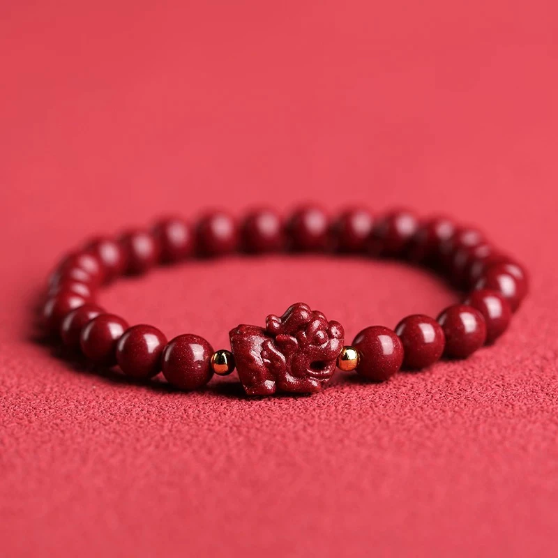 含辰砂工艺品貔貅手串九华山 8