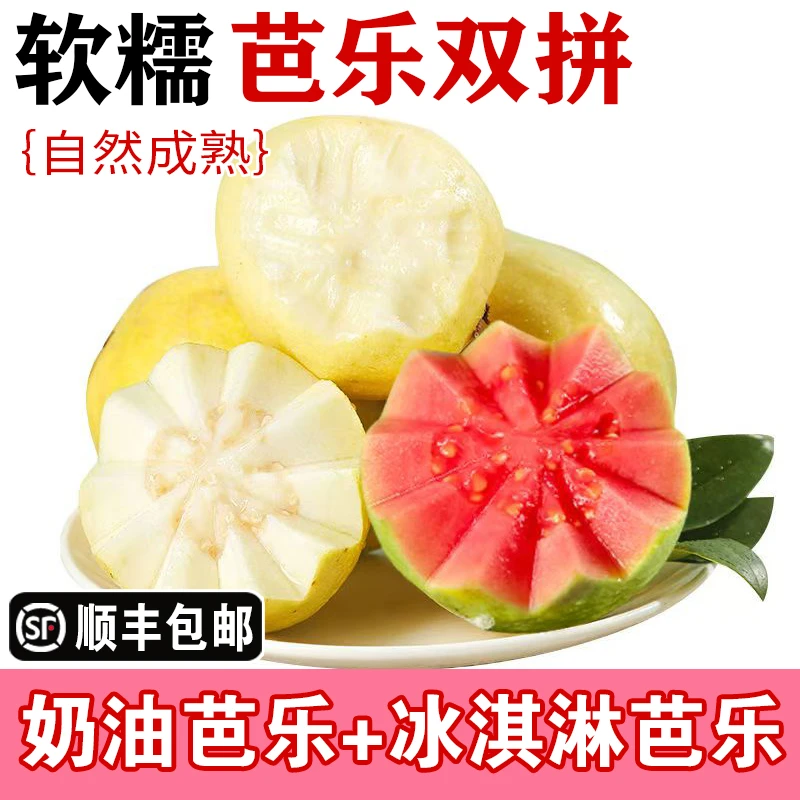 【放软吃】广西红心芭乐新鲜水果软糯白心奶油芭乐红心番石榴3/5斤
