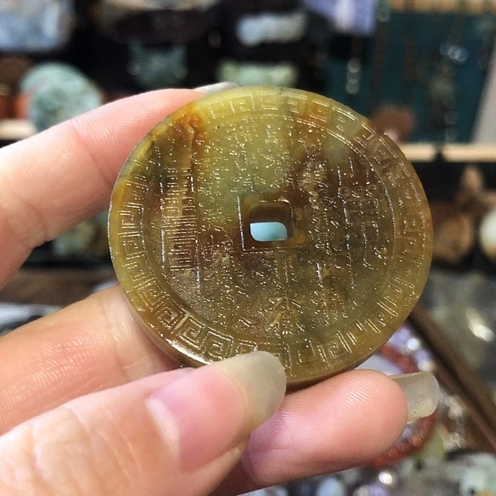 岫玉未镶嵌岫玉挂件