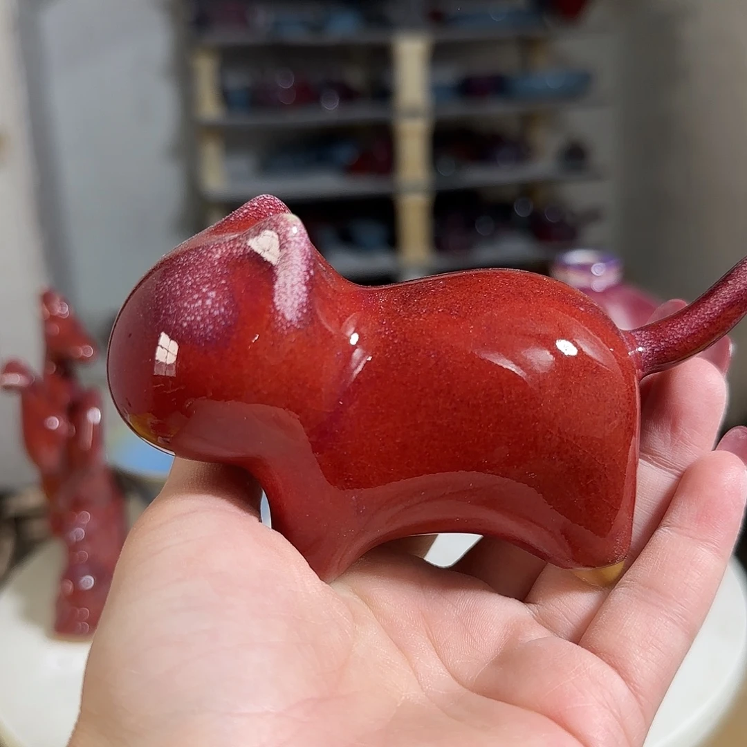 摆件陶郑家钧窑摆件