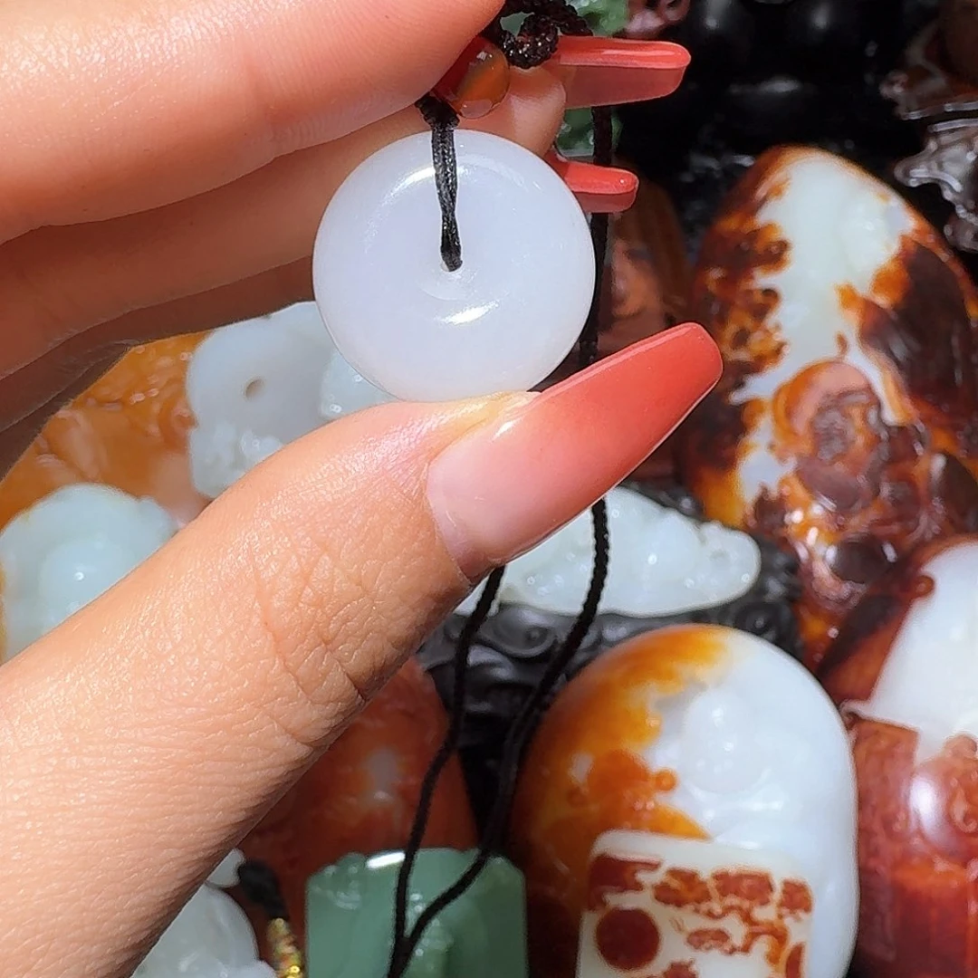 和田玉未镶嵌把件退*