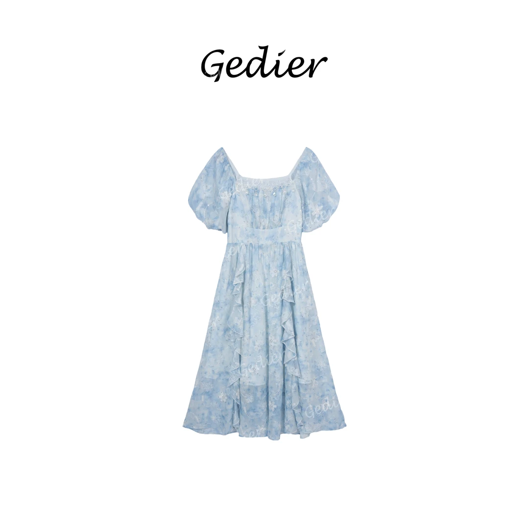 【歌蒂尔】2025年女士夏日风情时尚长款连衣裙 LG520581Y