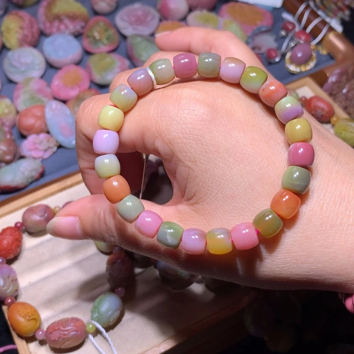 玛瑙/玉髓未镶嵌手链盐源玛瑙