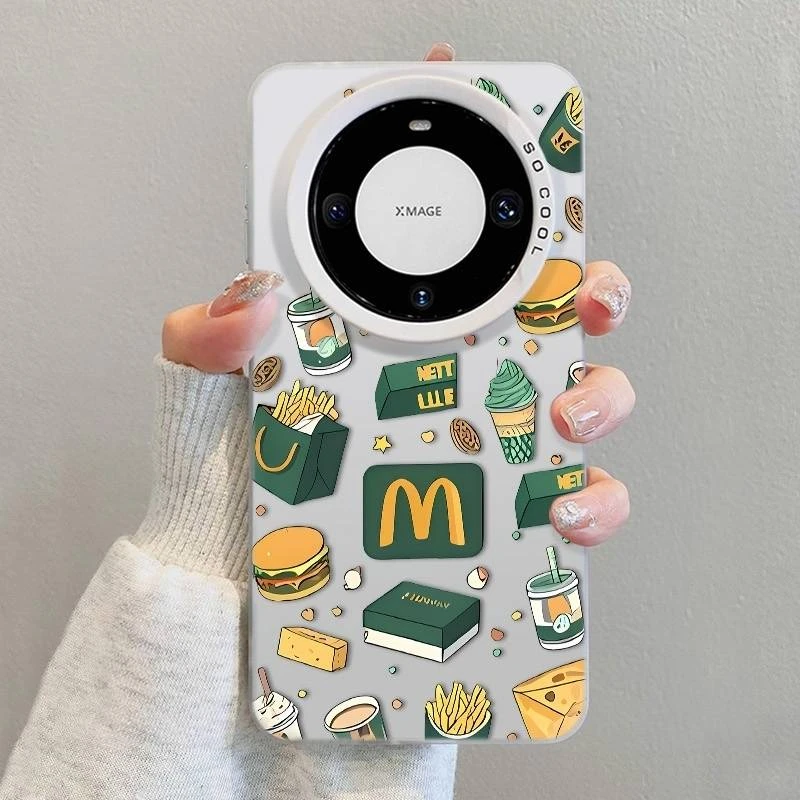 绿色麦当适用华为Mate70Pro手机壳创意Mate60/50复古潮P70保护套