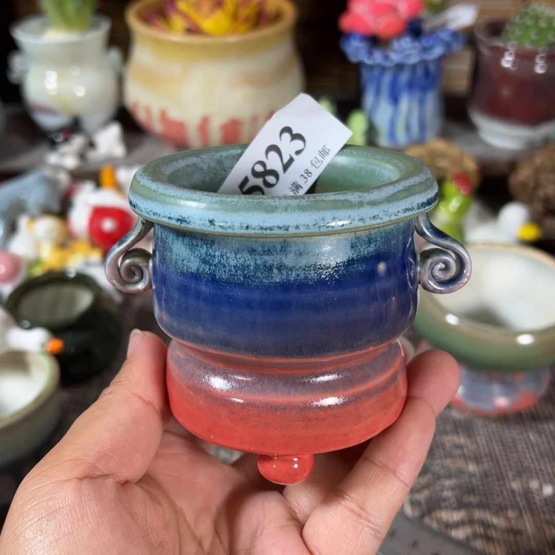 口6高7 手工花盆满30包邮