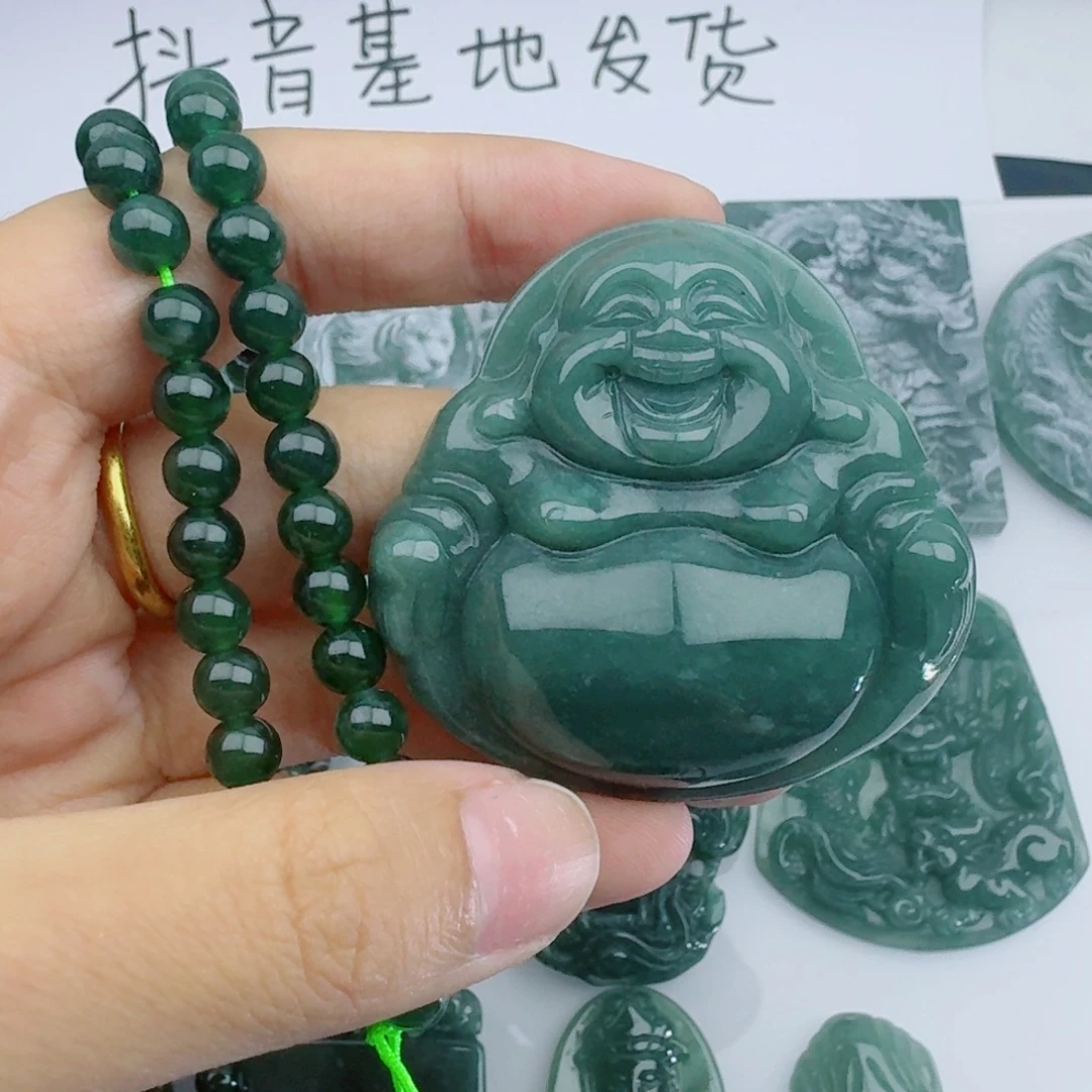 翡翠未镶嵌颈饰多样性发货天然A货翡翠