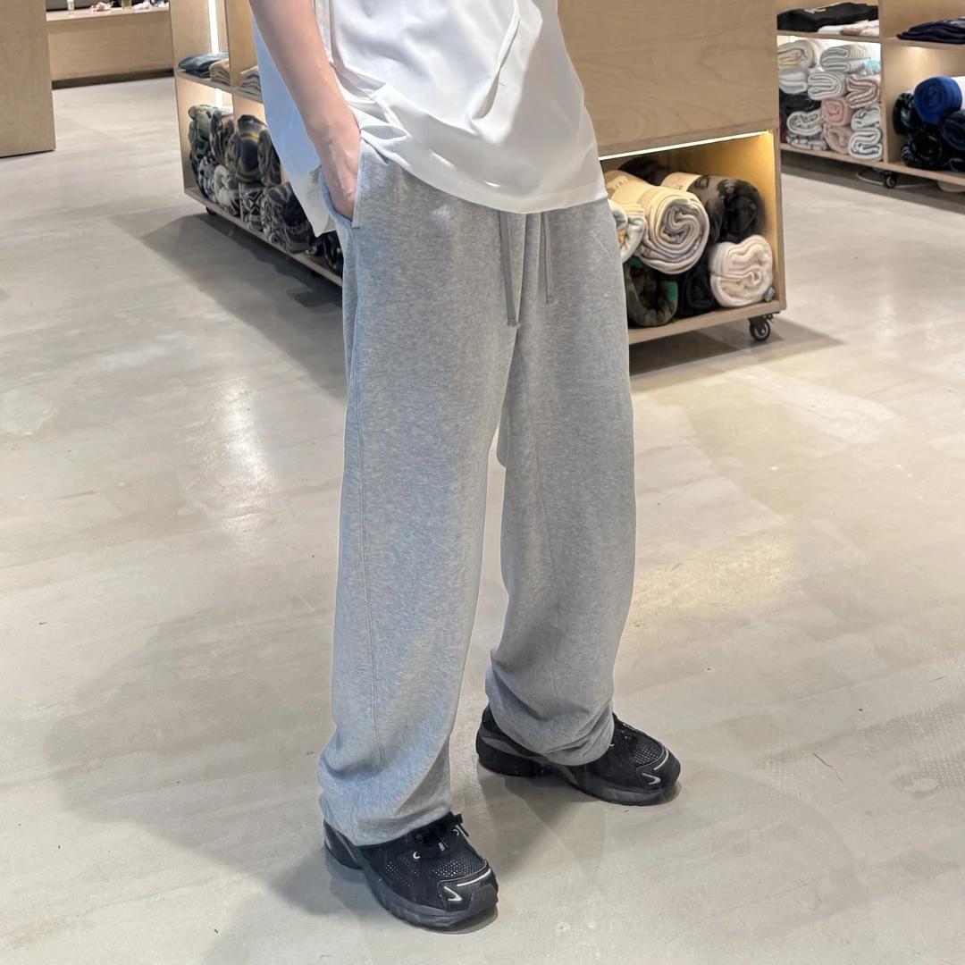 夏季新款直筒纯色长裤简约日系透气运动风青少年宽松卫裤 LF2596