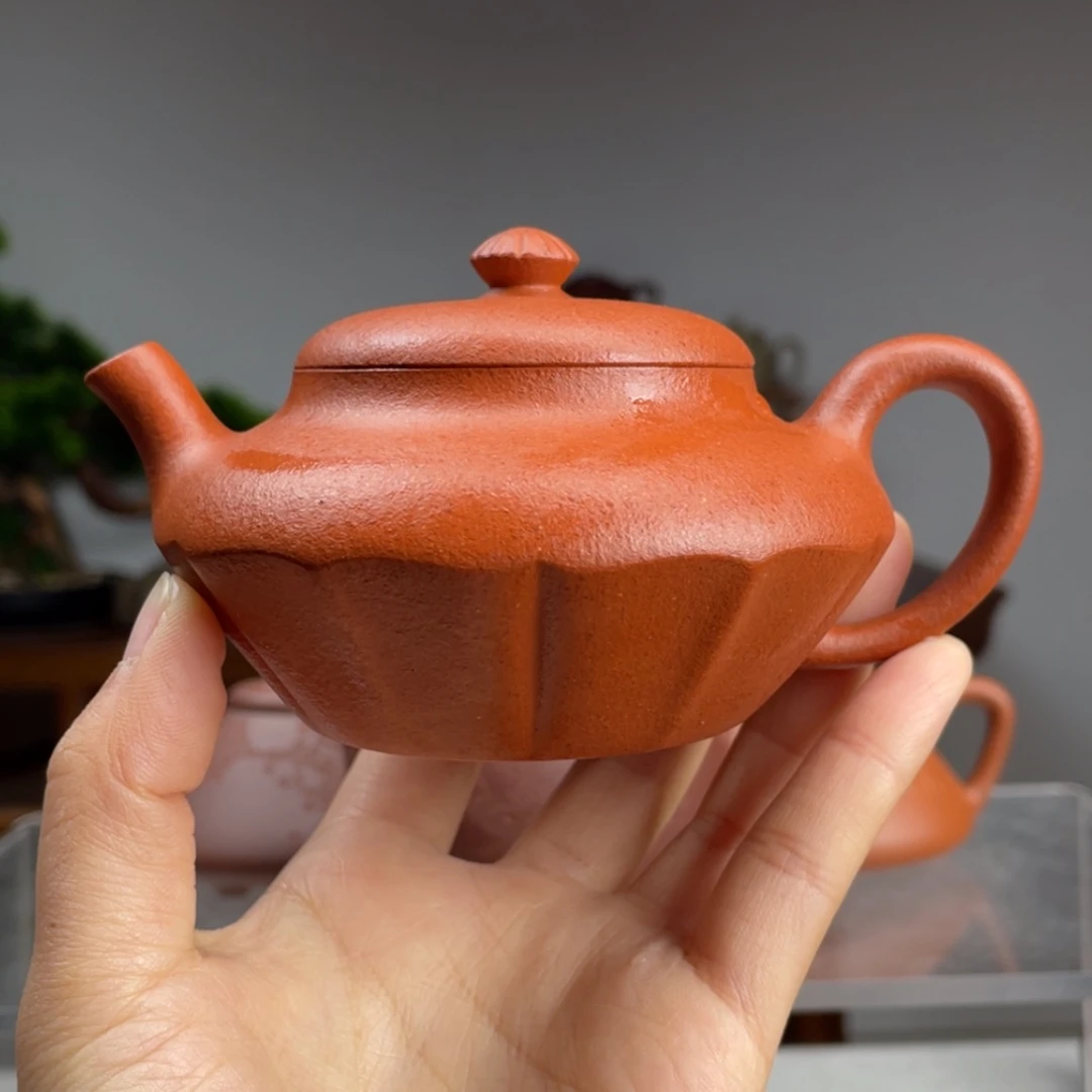 【闪购商品】紫砂茶壶一**光红降坡裳合容量170cc