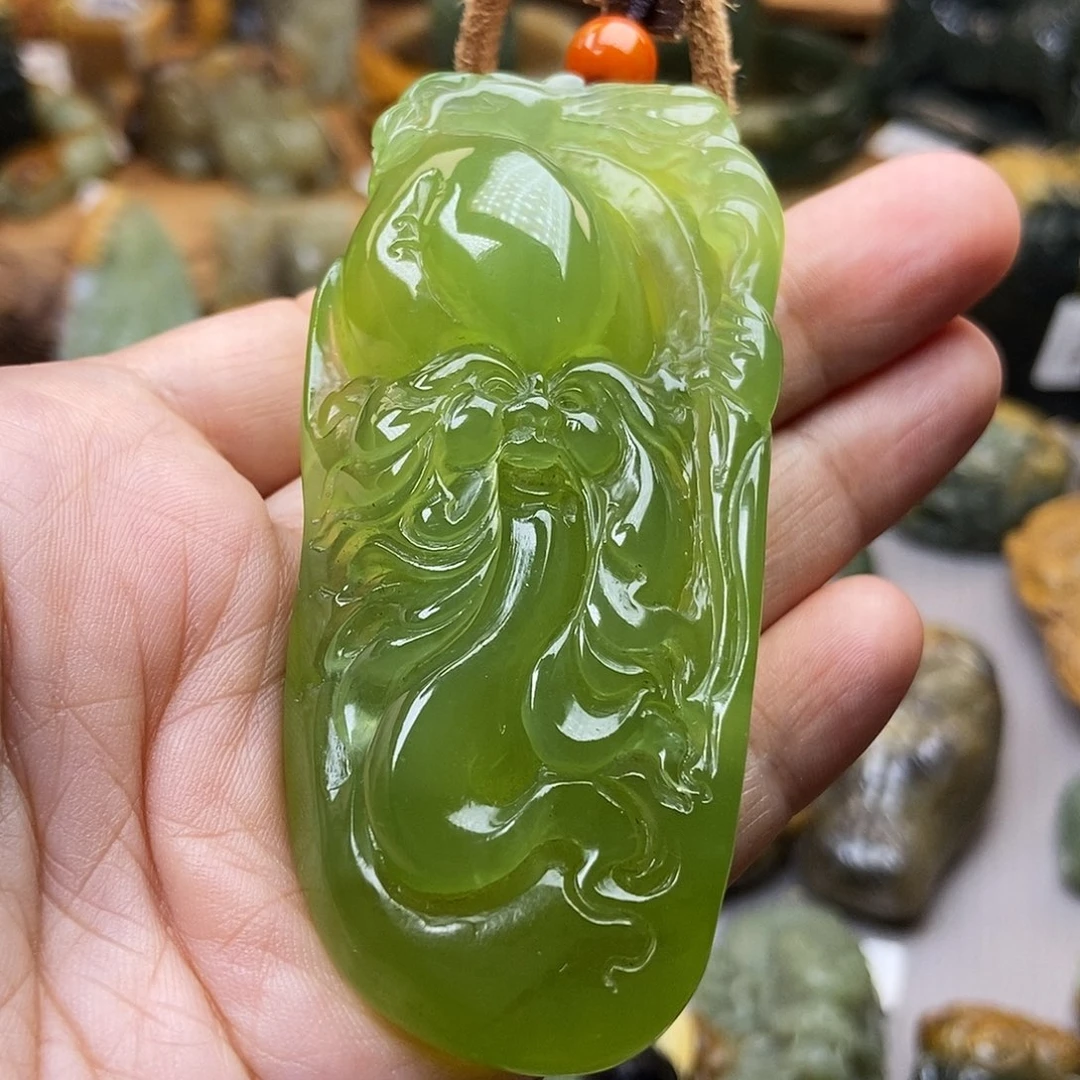 弹***线蛇纹石玉未镶嵌珠宝奇石