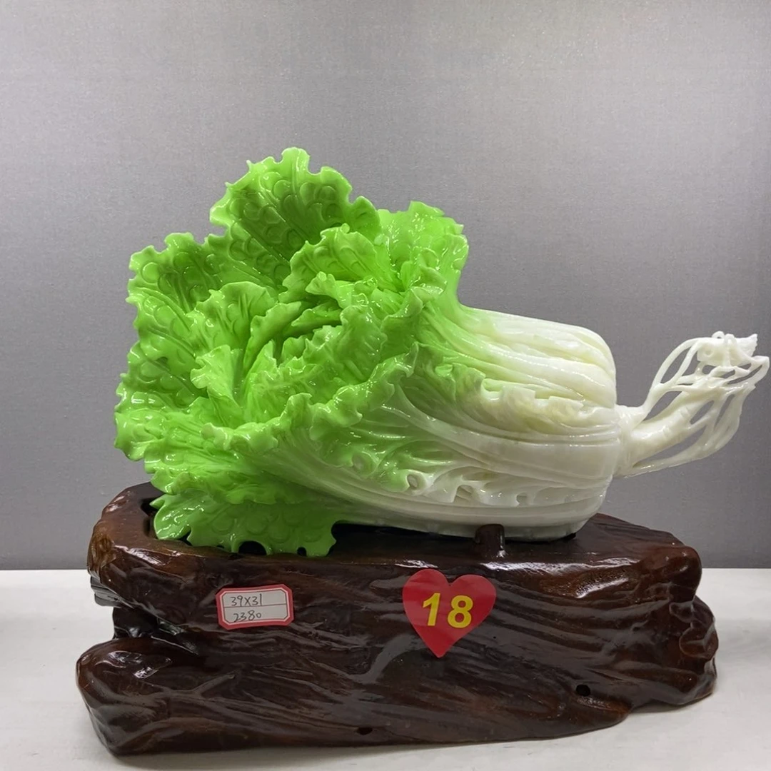 高***泉玉大白菜摆件家居摆件