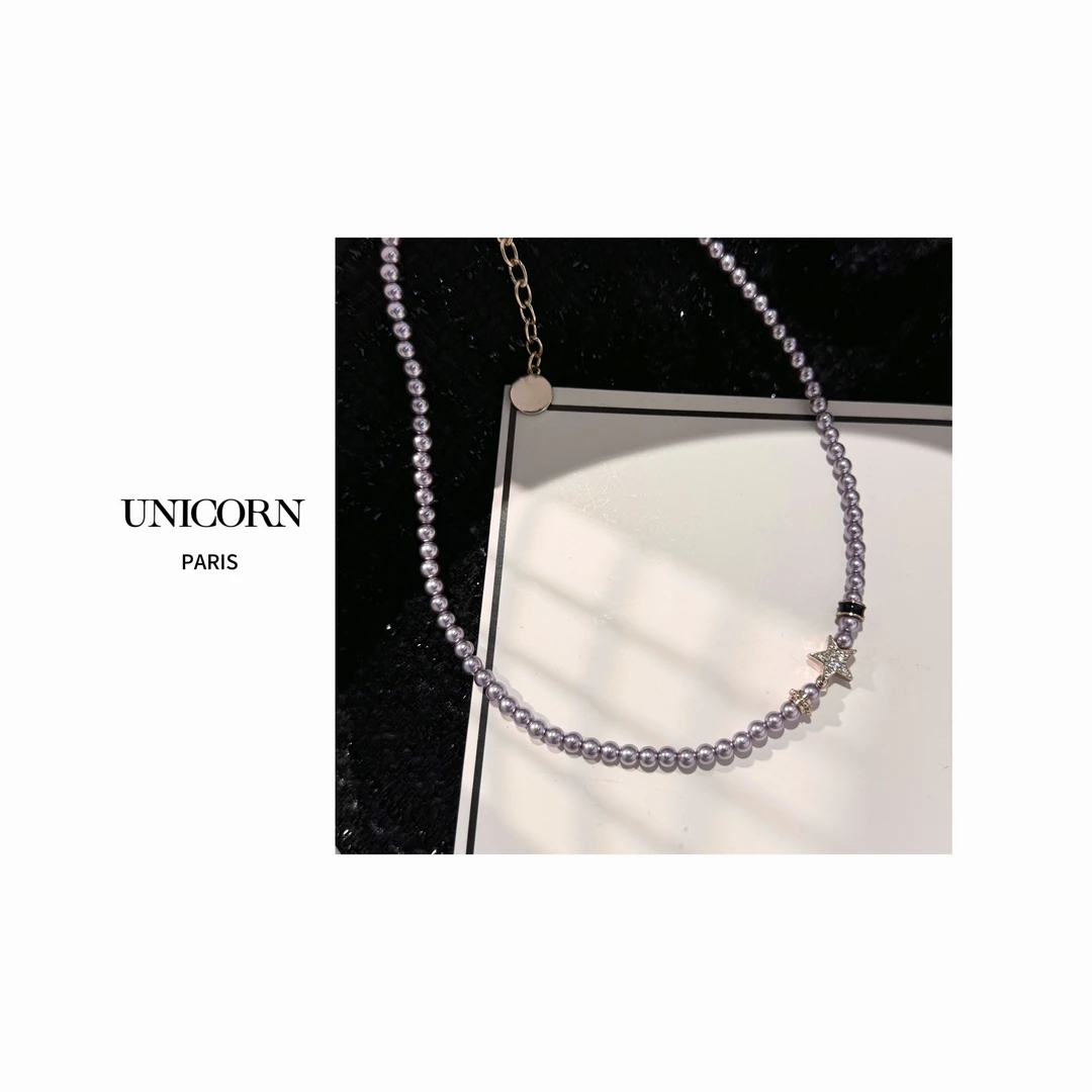 铜合金仿珍珠项链 时尚项链 JS0670