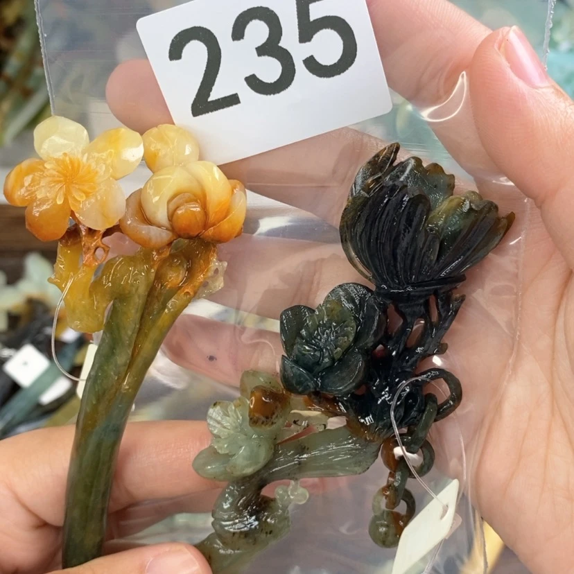 【闪购商品】岫玉发饰未镶嵌?**?发簪