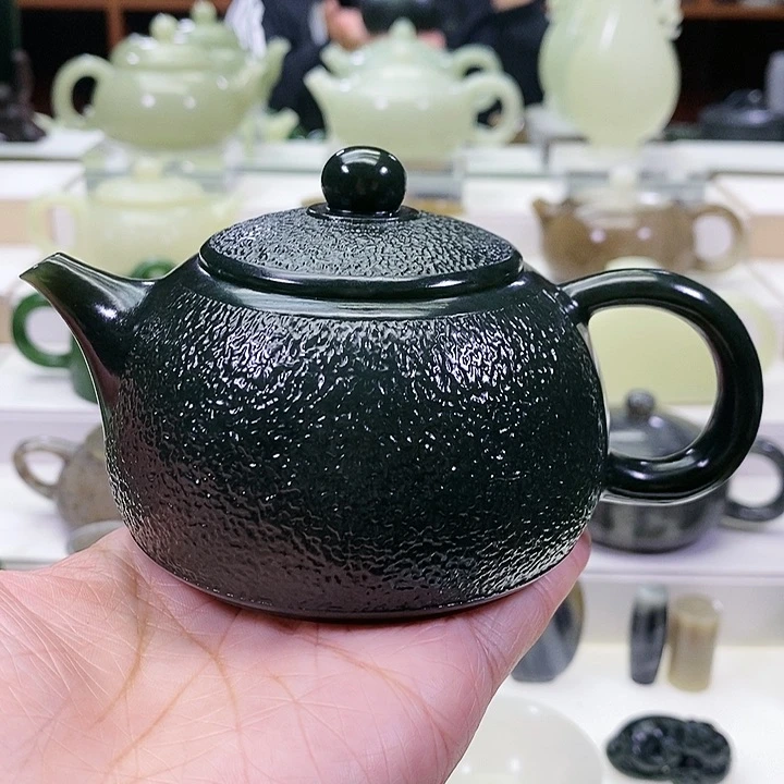 未镶嵌和田玉挂件茶壶200m l
