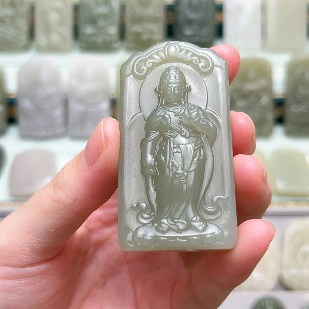 和田玉未镶嵌颈饰