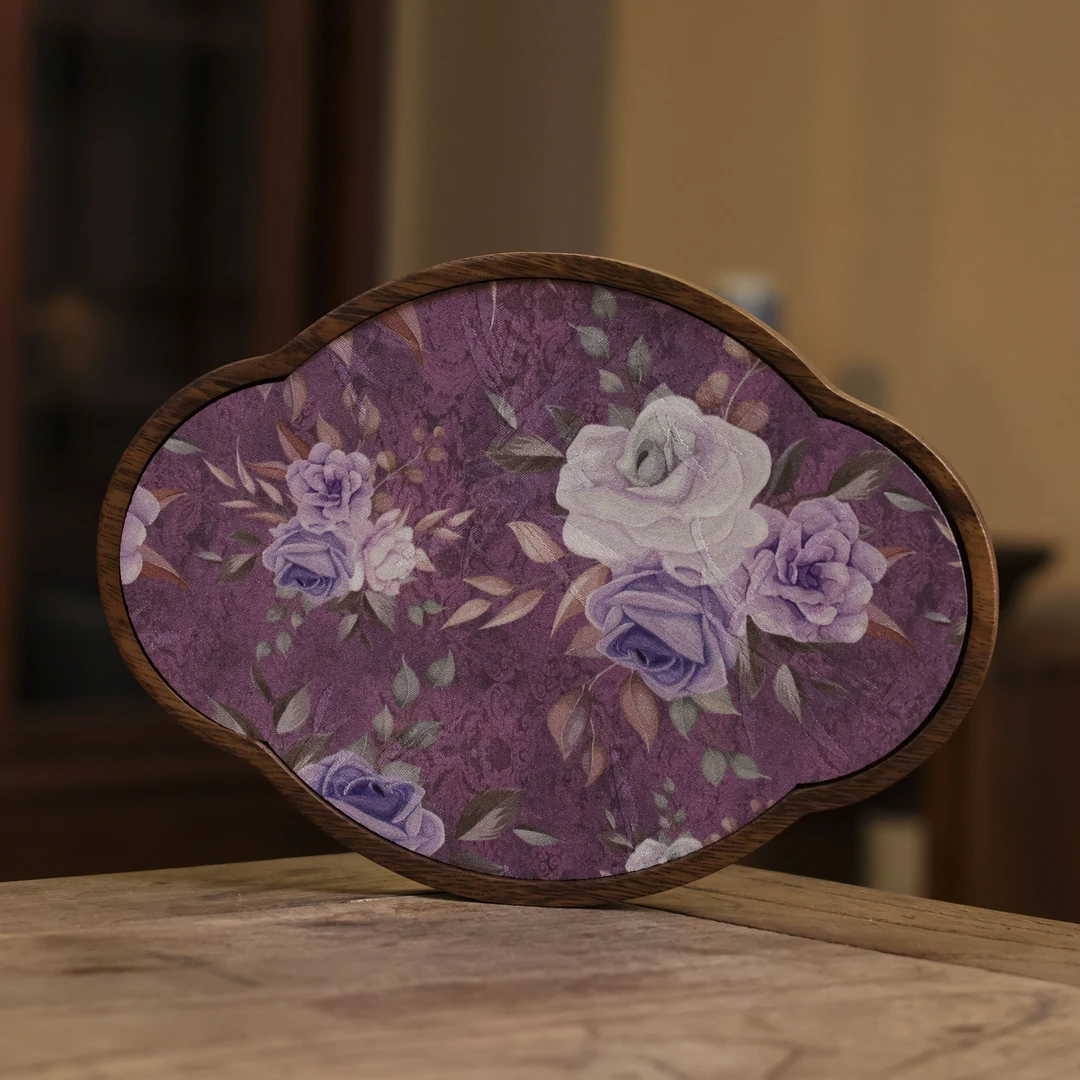 纳兰-紫拼绿-茶盘大号（Q5837）