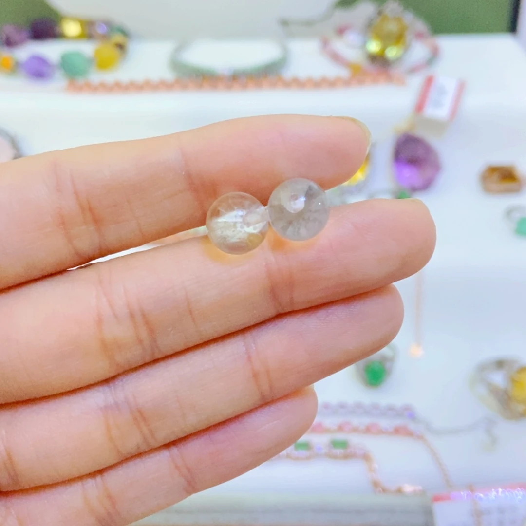 银S925镶嵌耳饰水晶