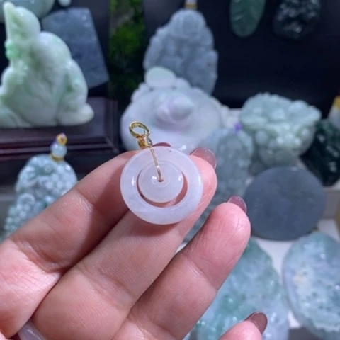 【闪购商品】颈饰未镶嵌翡翠扣子