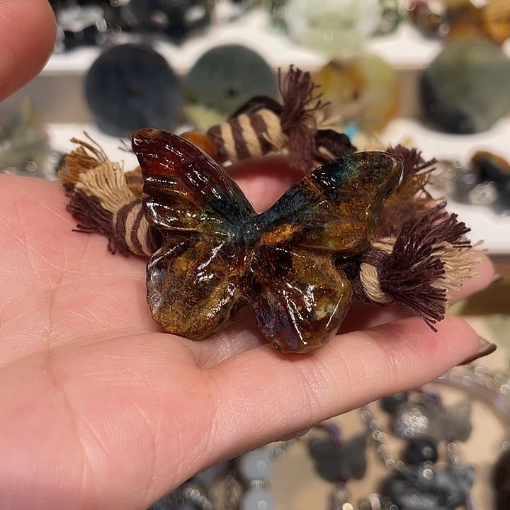 蛇纹石玉合金颈饰