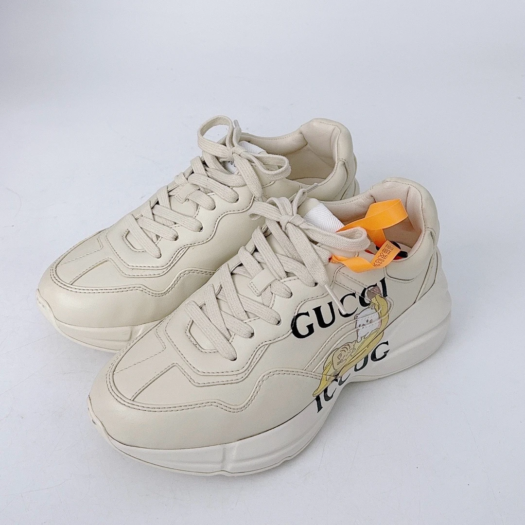 99新 GUCCI/古驰 36.5码/Gucci/古驰 香蕉猫老爹鞋/98新/jm07004