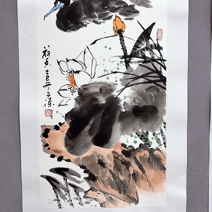 国画亲笔手绘放心去藏