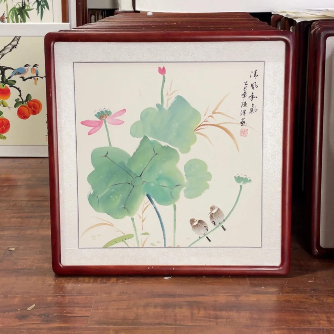 国画带框尺寸63*63厘米