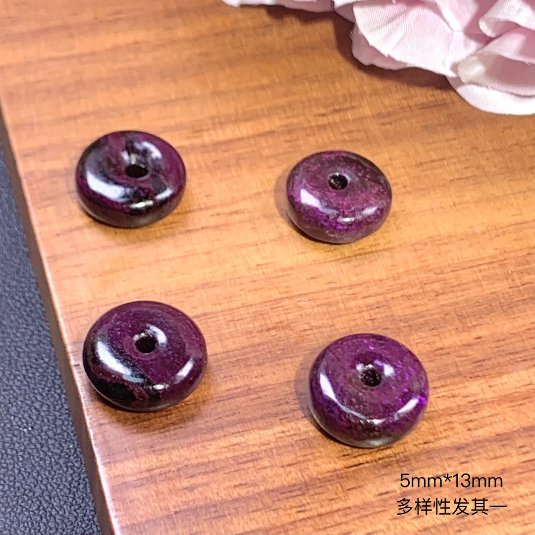 潮生石｜舒俱来老油紫平安扣/多样性发其一/5mm*13mm/D00191