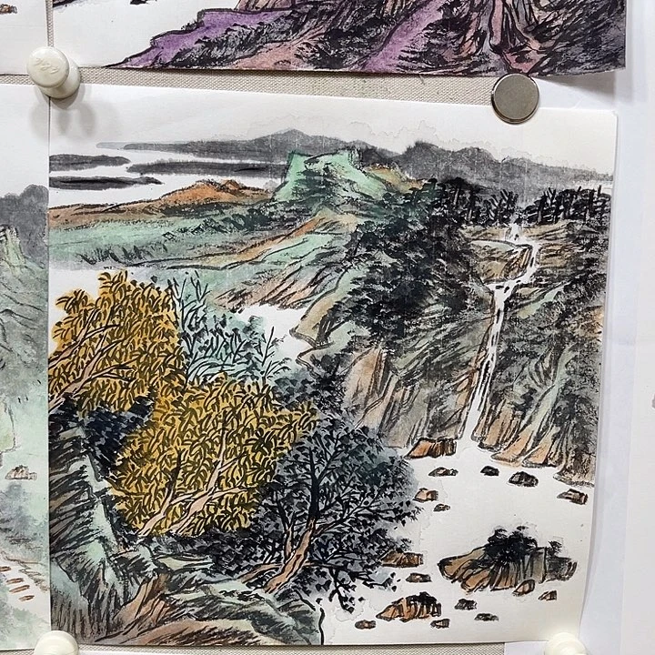 姜奇老师山水作品33×33